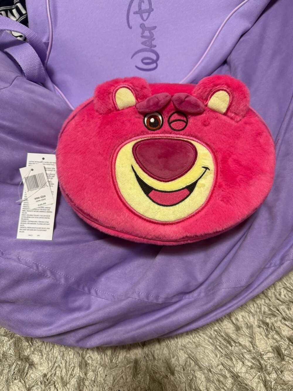 Disney Lotso Bear Plush Hip Pack Fanny Crossbody Bag Size One Size
